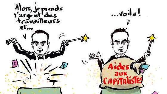 Illustration - un ministre des patrons