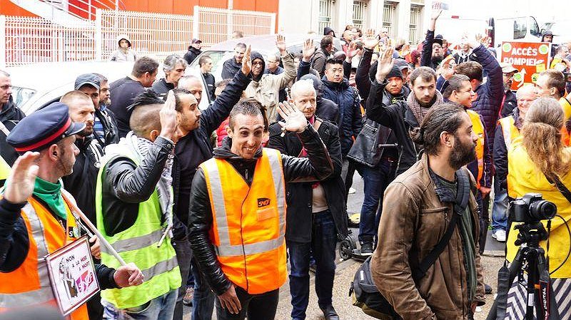 Illustration - La grève aussi forte qu’au début