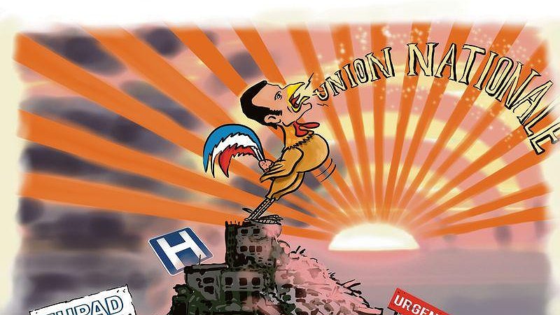 Illustration - Macron se paye de mots