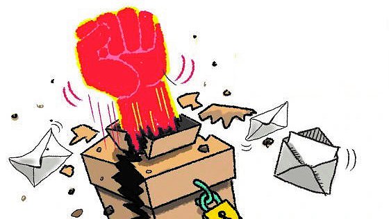 Illustration - mensonge usé et vote de classe