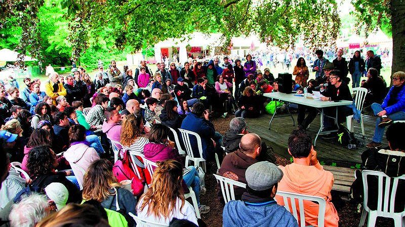 Illustration - la fête de Lutte ouvrière