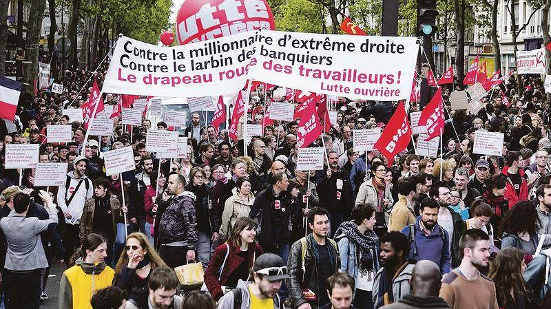 Illustration - seule la classe ouvrière consciente peut faire face aux menaces