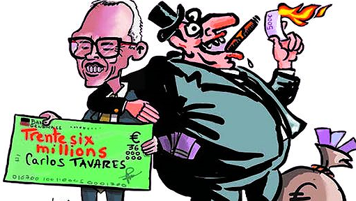 Illustration - Derrière le salaire provocant de Tavares, tout un système à renverser