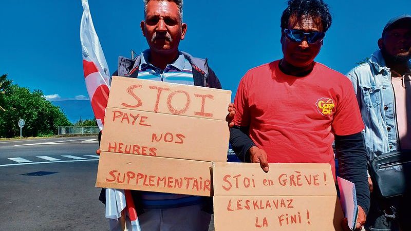 Illustration - conducteurs en grève