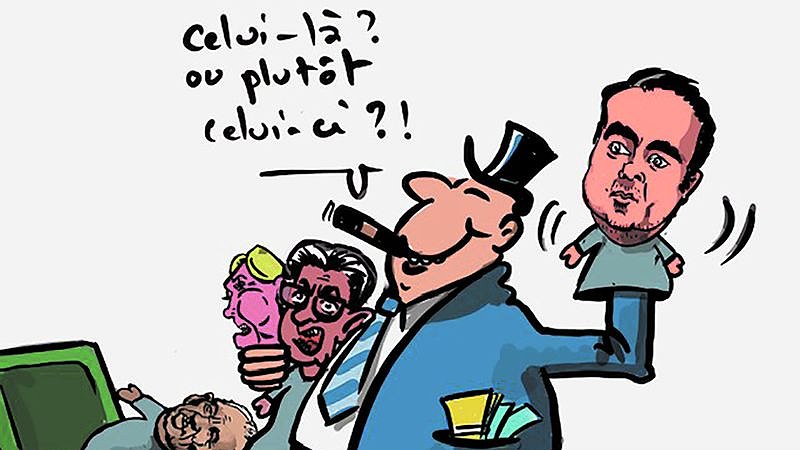 Illustration - la façade craquelée de la société capitaliste