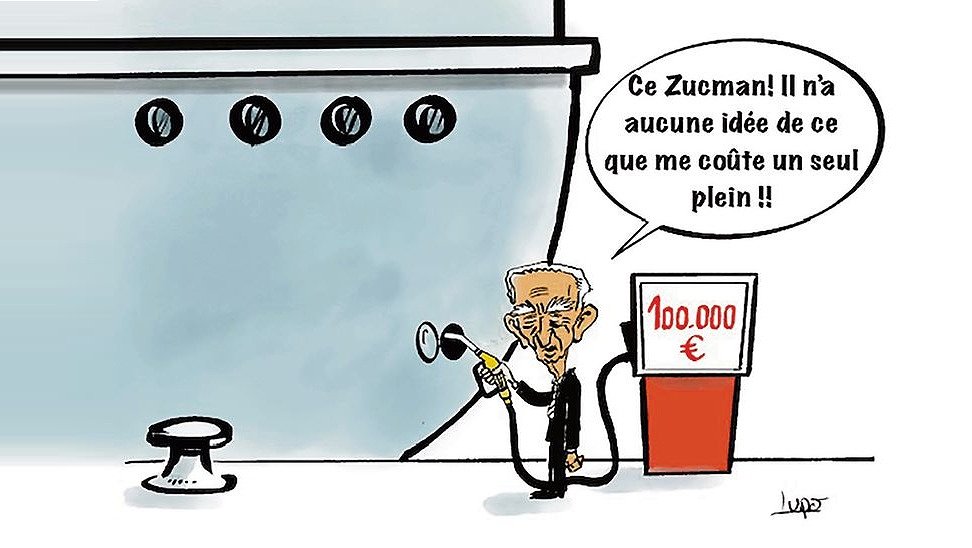 Illustration - il voit du rouge partout