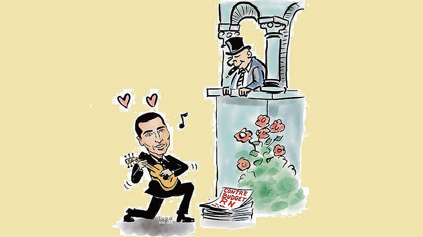 Illustration - pas touche aux riches, même sur le papier